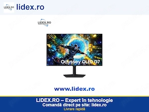 Monitor Gaming Samsung Odyssey G7 G73SH, 32", Dual Mode 4K (3840x2160) 165Hz FHD (1920x1080) 330Hz, 