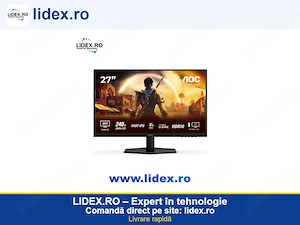 Monitor Gaming AOC Q27G42ZE, 27", QHD (2560x1440), IPS, 0.3ms, 260Hz, HDR 10, NVIDIA G-SYNC Compatib