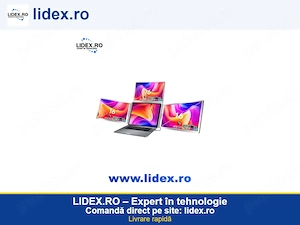 Extensie 3 ecrane pentru laptop, 3*16 inch, full HD, IPS, sRGB 1 , USB Type-C USB Type 