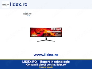 Monitor Acer Curved ZeroFrame EI491CR S, 49", VA, Dual FHD (3840x1080), 144Hz, 4ms, Difuzoare, HDMI,