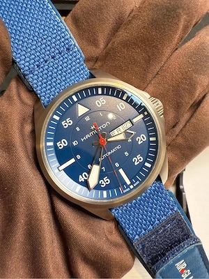 Hamilton Khaki Aviation Pilot Day Date Air-Glaciers Edition nou garantie