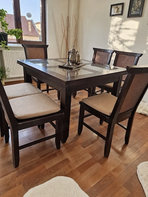 Mobilier sufragerie   dining   masă, 6 scaune și două comode