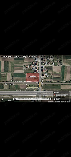 Teren 3 hectare Lehliu Gara - imagine 4