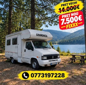 Autorulotă FIAT 1.9 Turbo Diesel + Cort Exterior inchis - 98000 KM Reali !! -Clima Stationare 