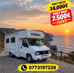 Autorulotă FIAT 1.9 Turbo Diesel + Cort Exterior inchis - 98000 KM Reali !! -Clima Stationare