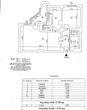 Apartament 2 camere decomandate,cu potential de recompartimentare, C-lea Romanului- P.Neamt - imagine 6