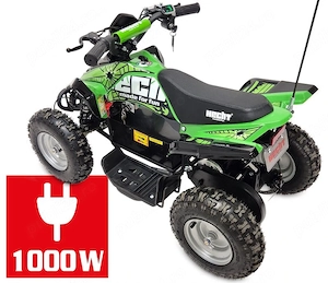 ATV electric pentru copii, putere 1000W baterie detasabila 36V 12Ah, verde