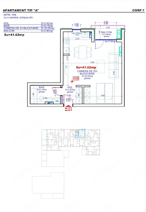 Apartament cu 1 cameră complet mobilat   Jabri Nord Residence - imagine 7