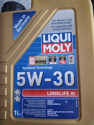 Vând Ulei de Motor Liqui Moly Top Tec 5W-30 Longlife III - 1L (Nou