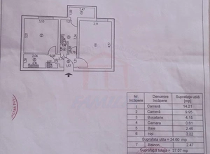 250 Euro/luna, Inchiriere apartament doua camere , Micro19 - imagine 3