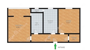 Apartament cu 2 camere decomandate etaj intermediar zona Vasile Aaron - imagine 8