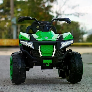 ATV electric Kinderauto SuperOffroad V2 4x45W 12V cu Roti Moi Scaun Tapitat