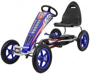 GO Kart cu pedale pentru copii 6-12 ani, Kinderauto F8-1, roti Gonflabile de 10 inch