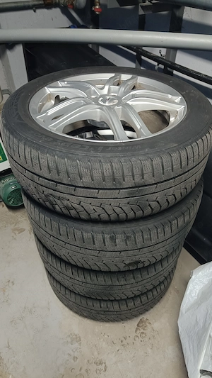 Set Jante Aliaj 17" Ford Mondeo + Cauciucuri de Iarna Hankook R17" - imagine 2