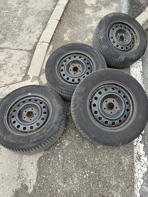 Vand 4 jante de otel 16", cu senzori de presiune si anvelope HANKOOK WINTER ICEPT EVO2, 215 70 R16 - imagine 5