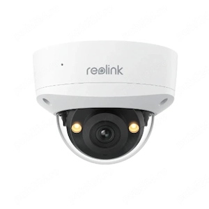 Camera IP Dome Reolink P337, 4K, 2.8 mm, IR Lumina alba 30 m, microfon si difuzor, slot card, PoE