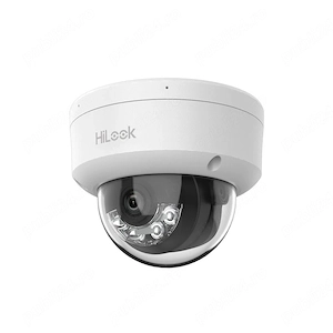 Camera IP Dome Hikvision HiLook IPC-D120HA-LUC, 2MP, 2.8 mm, IR 20 m, lumina alba 15 m, microfon, 