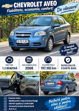vând Chevrolet Aveo