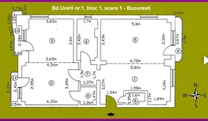 Inchiriere apartament 2 camere B dul Unirii nr.1  - imagine 5