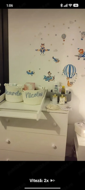 Vând pătuț de bebe 