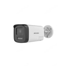 Camera exterior cu iluminare duala Hikvision DS-2CE17K0T-LTS, 5 MP, 2.8 mm, IR lumina alba 40 m, mic