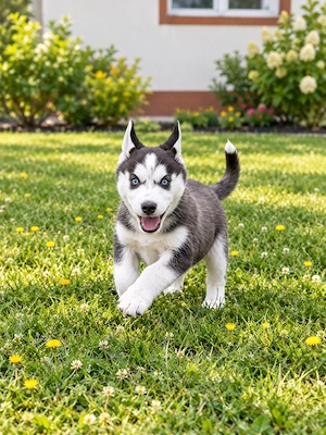 Blackie   fetiță Husky Siberian, 2 luni   Pitești   200  euro