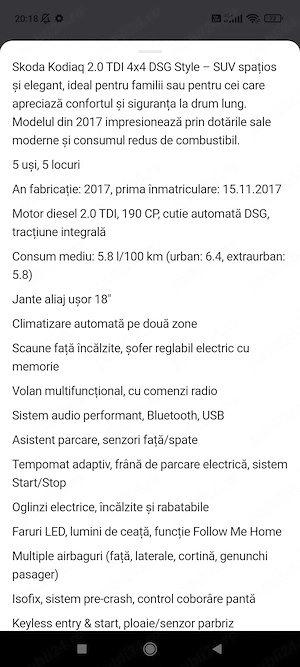 Vand Skoda Kodiaq - imagine 7