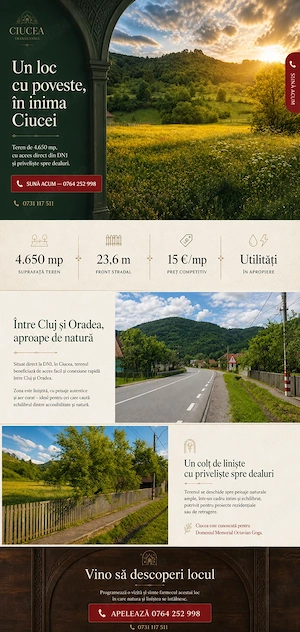 Un loc cu poveste, în inima Ciucei - 4650 mp - Acces direct din DN1 pe ruta Cluj Oradea - imagine 6