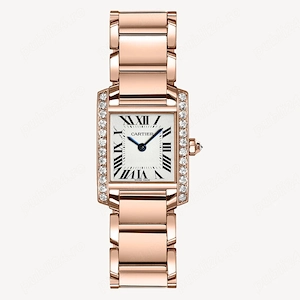 Cartier Tank Fran aise   WJTA0022   25 x 20 mm   Aur Roz