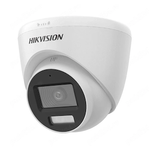 Camera Dome Hikvision Smart Hybrid Light DS-2CE78K0T-LFS, 5 MP, IR 40 m, lumina alba 20 m, 2.8 mm