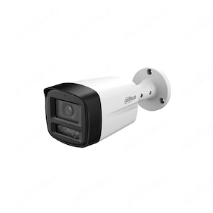 Camera exterior HDCVI color Dahua HAC-HFW1509TLM-A-LED, 5 MP, 3.6 mm, lumina calda 40 m, microfon