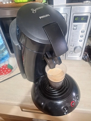Espressor automat cafea cu paduri Philips Senseo HD6555 27 negru rezervor XL