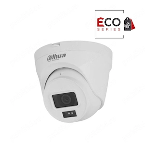 Camera IP Dome Dahua Eco Series IPC-T1E40-A, 4 MP, 2.8 mm, IR 30 m, microfon, detectie miscare, IP67