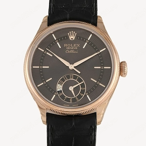 Rolex Cellini Dual Time Watch   50525   39 mm   Aur Roz