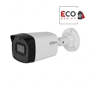 Camera IP exterior Dahua Eco Series IPC-B1E40-A-0280B, 4 MP, 2.8 mm, IR 30 m, microfon, detectie mis