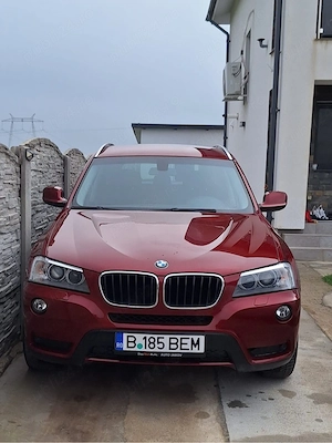 BMW X3 xDrive20d Automat 4x4   Distribuție schimbată   Roșu metalizat - imagine 3