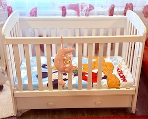 Patut bebe cu sertar 120x60 cm