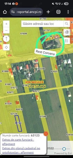 Terenuri pentru casă sau investiție, cu acces la drum   Războieni, Iași