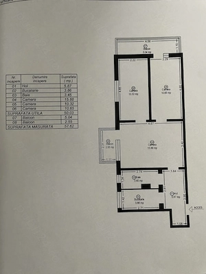 Proprietar, vând apartament cu 3 camere, centrală proprie, lângă Parcul Pădurice - imagine 10