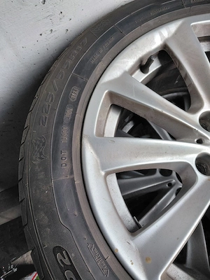 Roti complete jante aliaj R17 BMW F10 F11 cu anvelope DEBICA 225/55 R17 DOT 2024 
