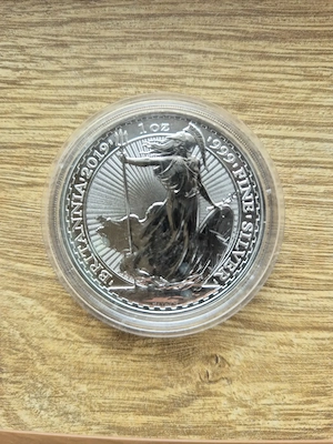 Monedă lingou Britannia (2019) din argint pur 31.1g=1oz