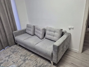 canapea extensibila gri
