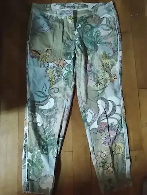 Pantaloni Chico's   Stil Jeans Slim Ankle   Imprimeu Paisley & Floral, Mărime 42