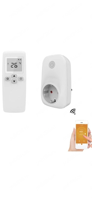 PRIZA TERMOSTATICA cu telecomanda si aplicatie, Programabila, pentru Radiatoare si panouri incalzire