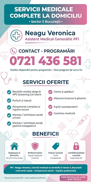Ofer ingrijiri la domiciliu de înaltă calitate!