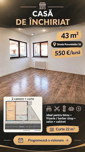 Casa de inchiriat Marasti birou salon spațiu comercial, curent trifazic, Porumbeilor - imagine 4