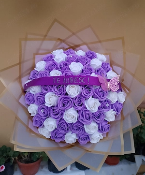 Buchet trandafiri săpun 