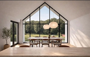 Casa individuala superba, cu arhitectura scandinava, moderna - langa padure, teren generos - imagine 5