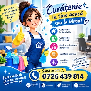 Curățenie profesională pentru casa și firma ta!