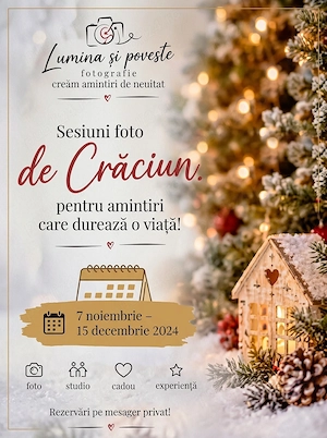 Sedinte foto de Craciun, in Navodari.
